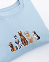 Dogs Embroidered Unisex T-Shirt