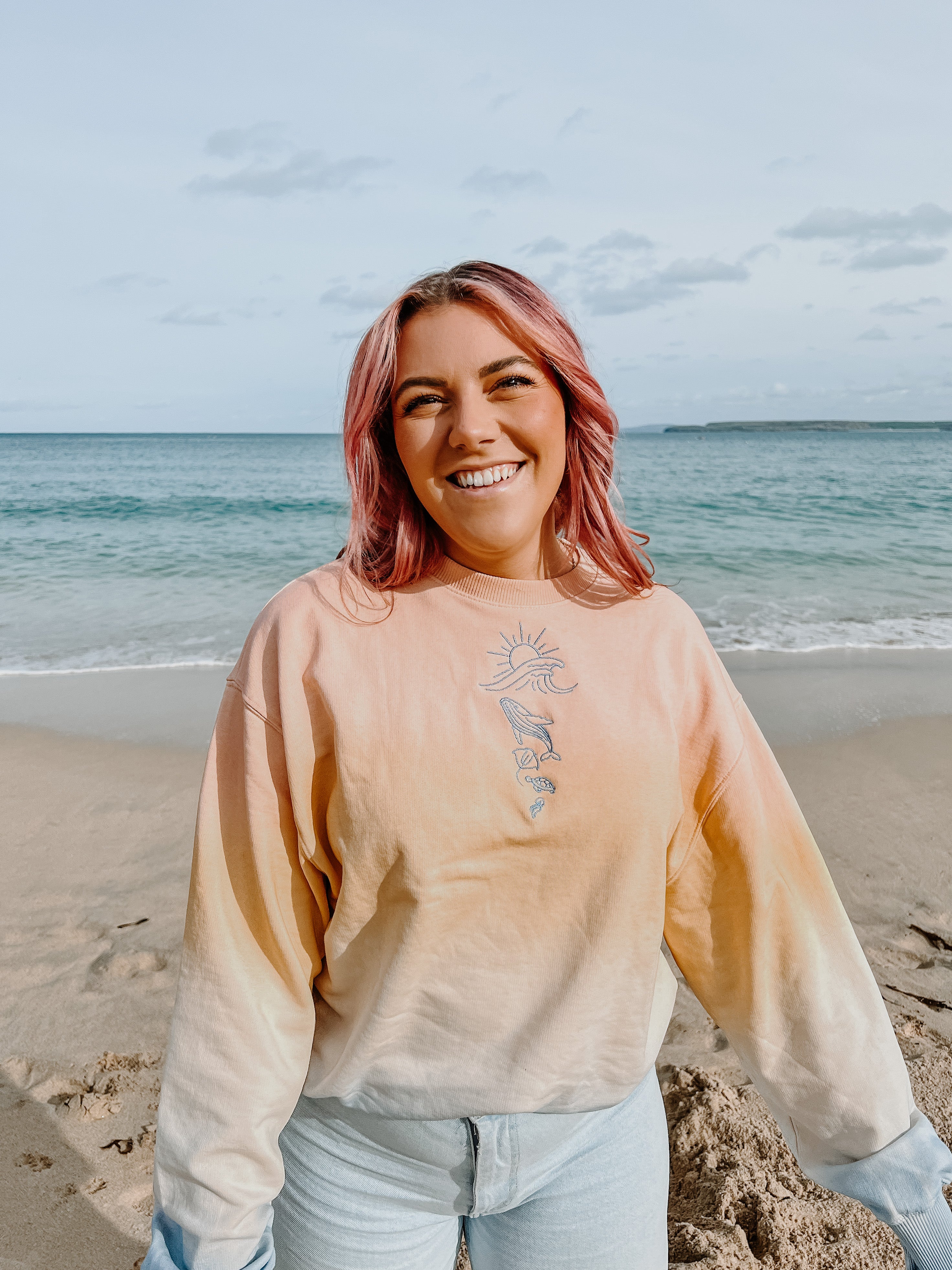 Ocean Inspired Oversized Sweatshirt - 2XL (Old Style) *SAMPBX1*