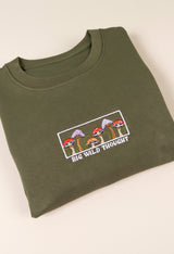 Mushrooms Old Style Sweatshirt - Large *SAMPBX2*